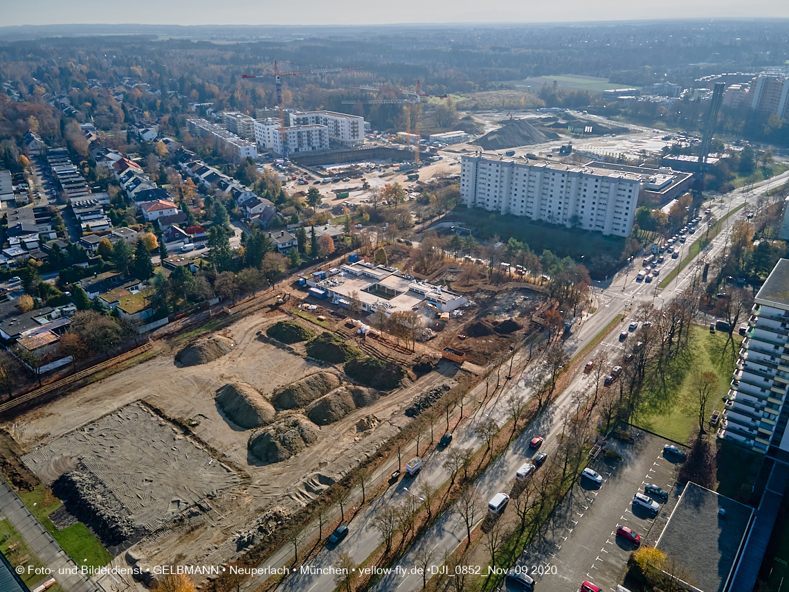 09.11.2020 - Baustelle Grundschule am Karl-Marx-Ring in Neuperlach